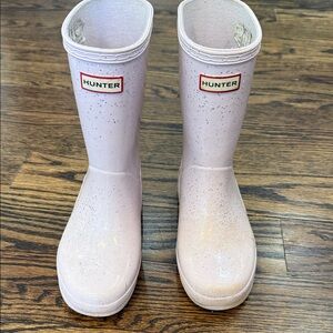 Toddle Girl Purple Glitter Hunter Boots Size US 13/ UK 12 (Toddler Girl)- Pair 2